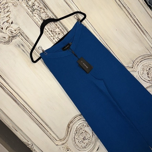 11 . HONORE’ Celia Wide Leg Sweater Pant Cerulean Blue Size 0 or Size 12 NWT - Picture 2 of 10